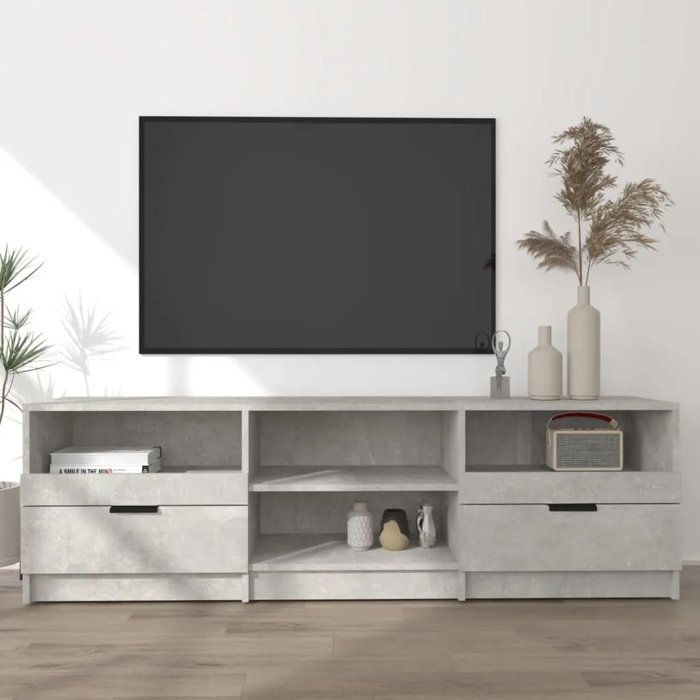Móvel de TV 150x33,5x45cm madeira processada cinzento cimento