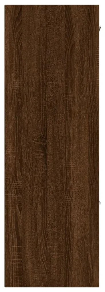 Armário de arrumação 60x29,5x90 cm cor carvalho castanho