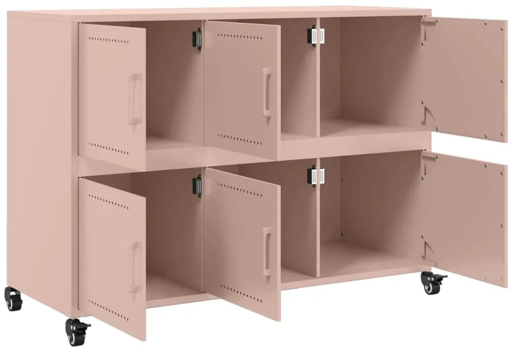 Aparador 100,5x39x72 cm aço rosa