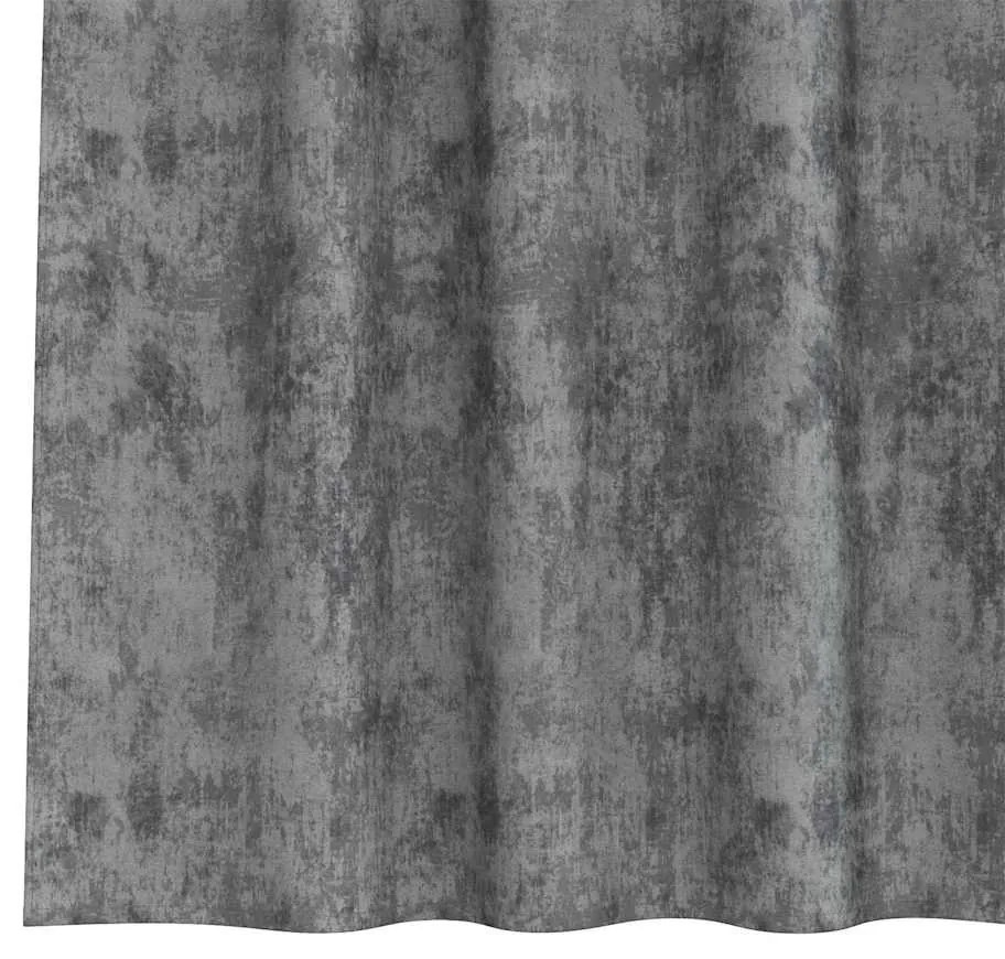 Conjunto com 2 Cortinas de Veludo com Ilhós Cinza 225x140 cm