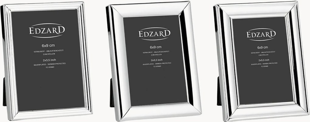 Molduras para fotos banhadas a prata Joline, conjunto de 3