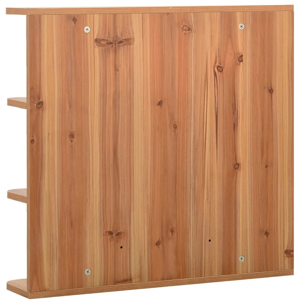 Armário espelhado para casa de banho 66x17x63 cm MDF carvalho