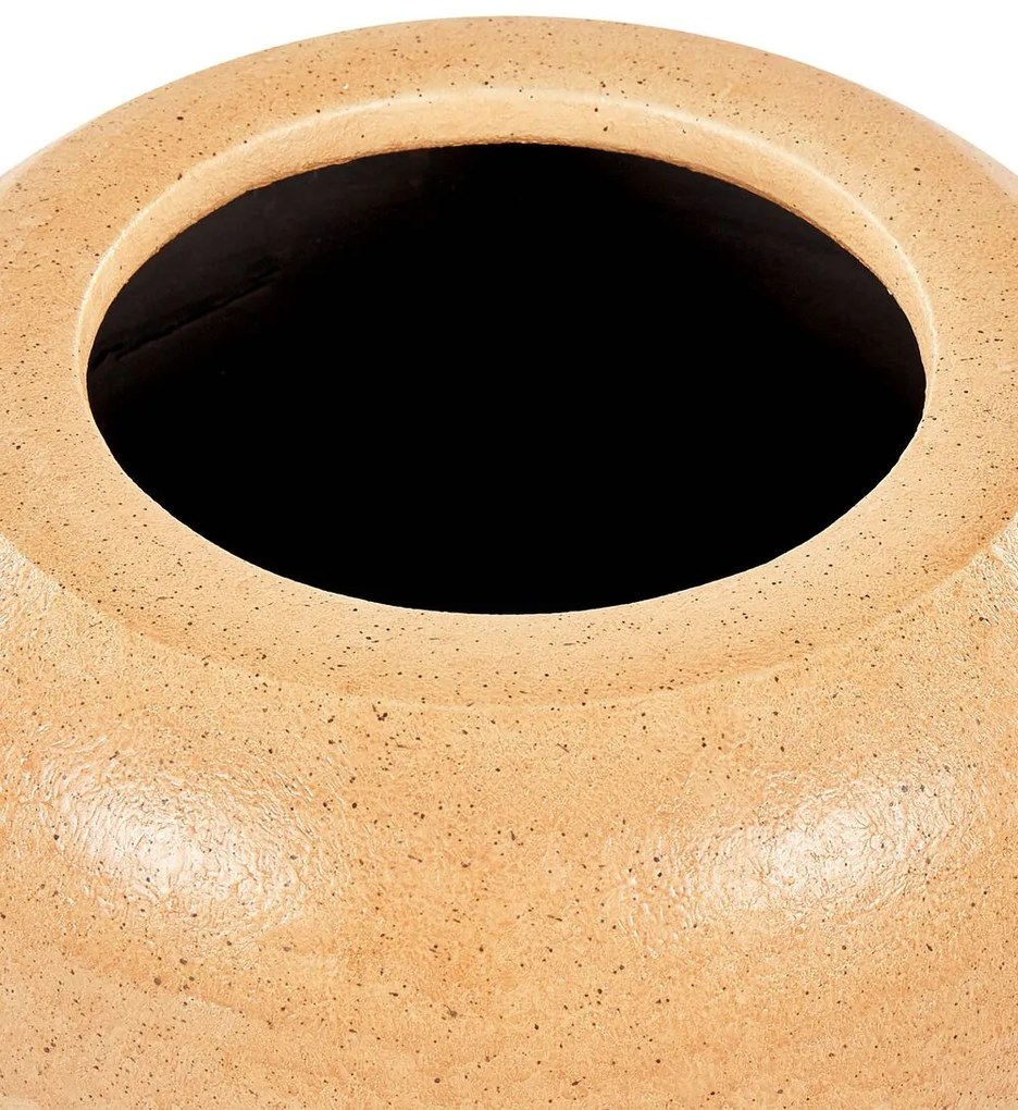 Terracota Jarro decorativo 34 Laranja Creme SKIONE Beliani