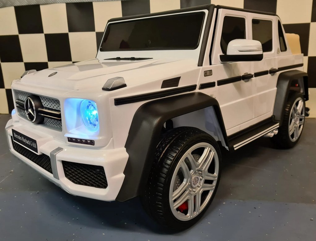 Carro infantil a bateria Mercedes Maybach G650 12V 1 pessoa branca
