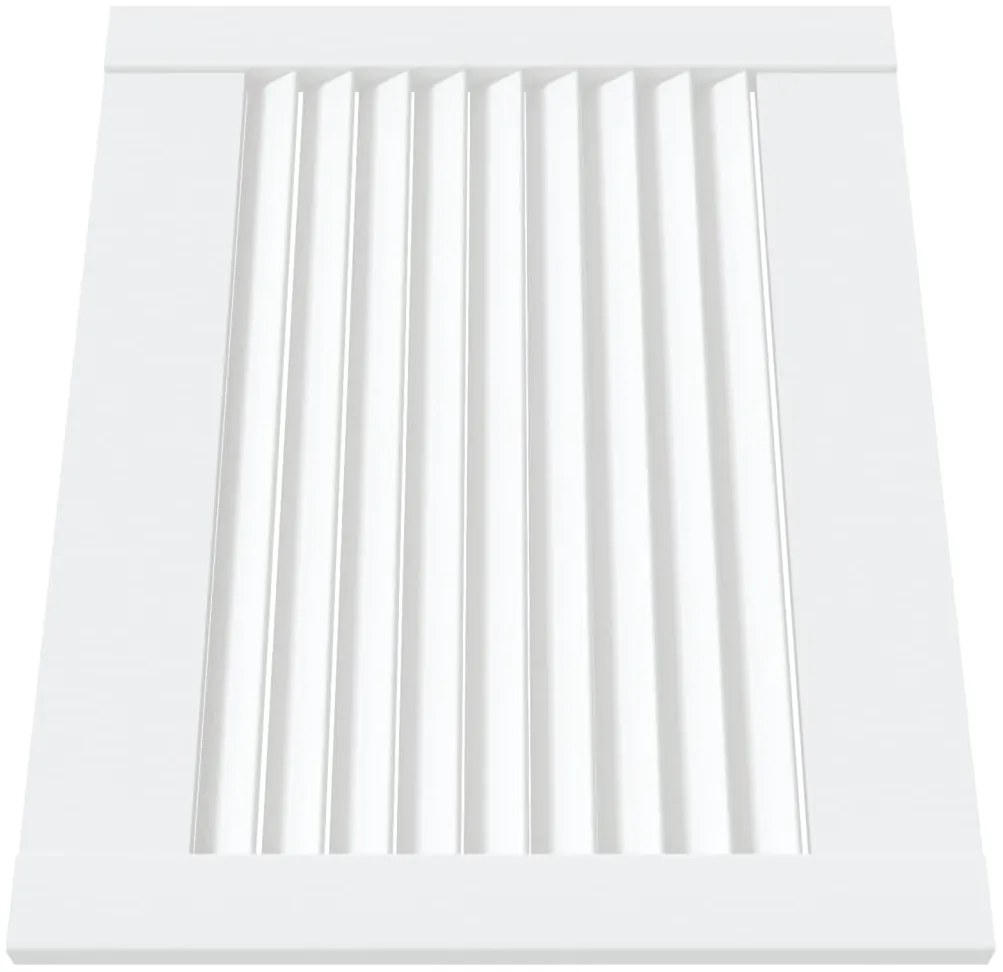Porta de armário 4 pcs design de persiana pinho maciço branco
