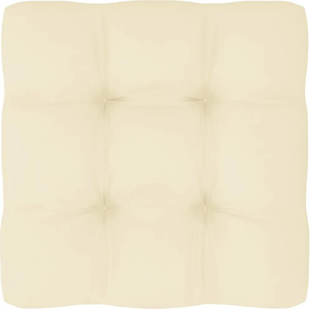 Almofadão para sofá de paletes 60x60x12 cm creme