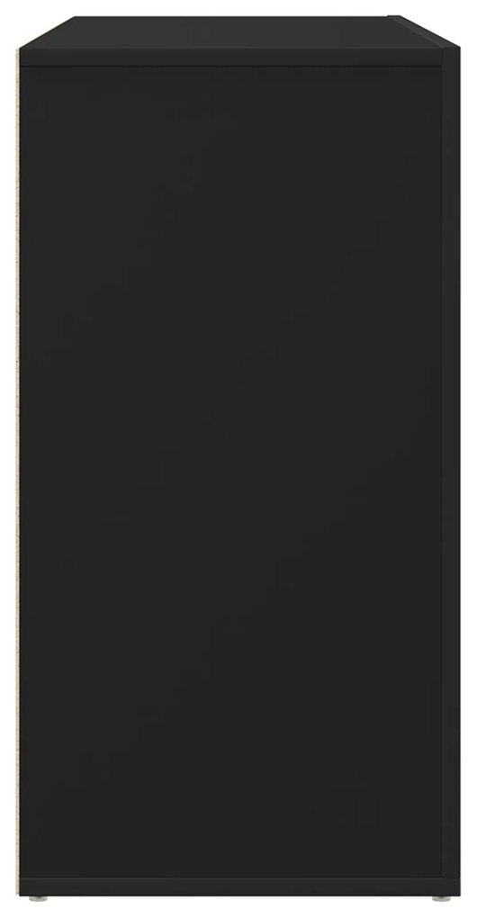 Buffet Lateral vidaXL Preto Madeira engenheirada 120 x 36 x 69 cm