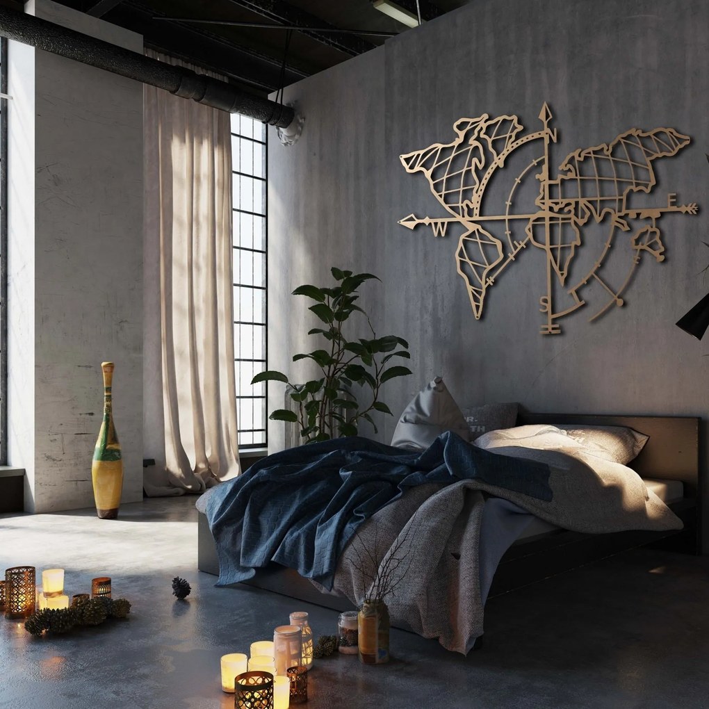 Acessório Decorativo de Parede Mt-04 – Dourado – 65 x 95 cm
