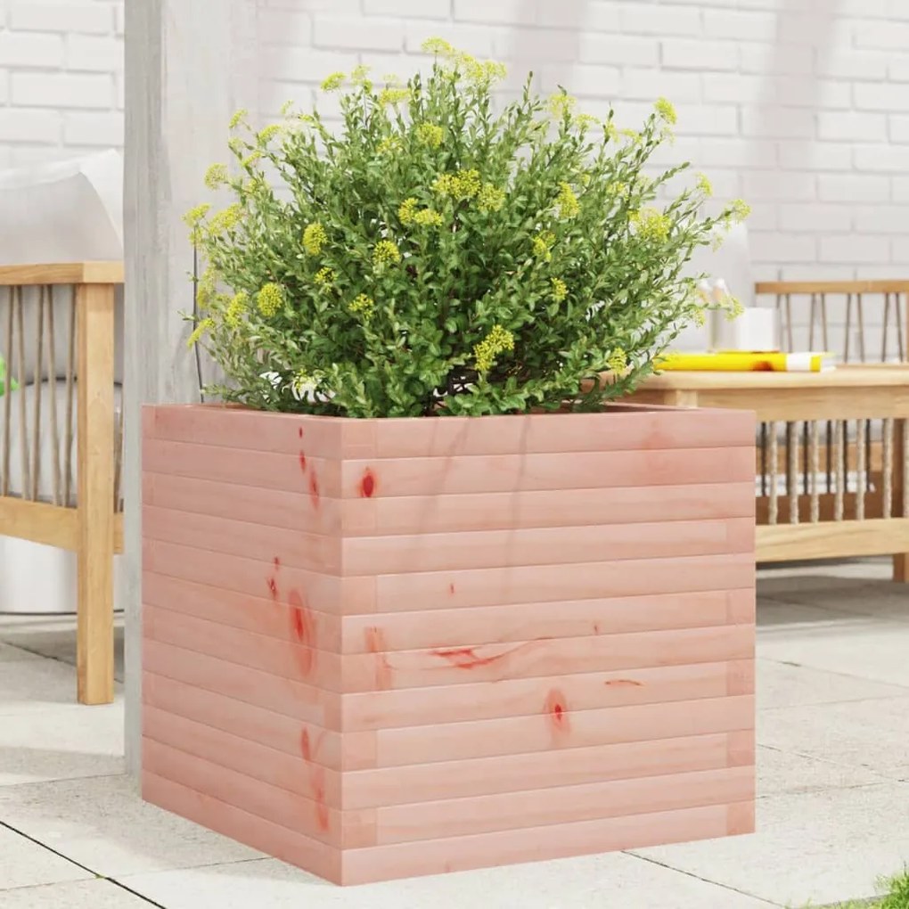 vidaXL Vaso/floreira de jardim 50x50x45,5 cm madeira de douglas maciça