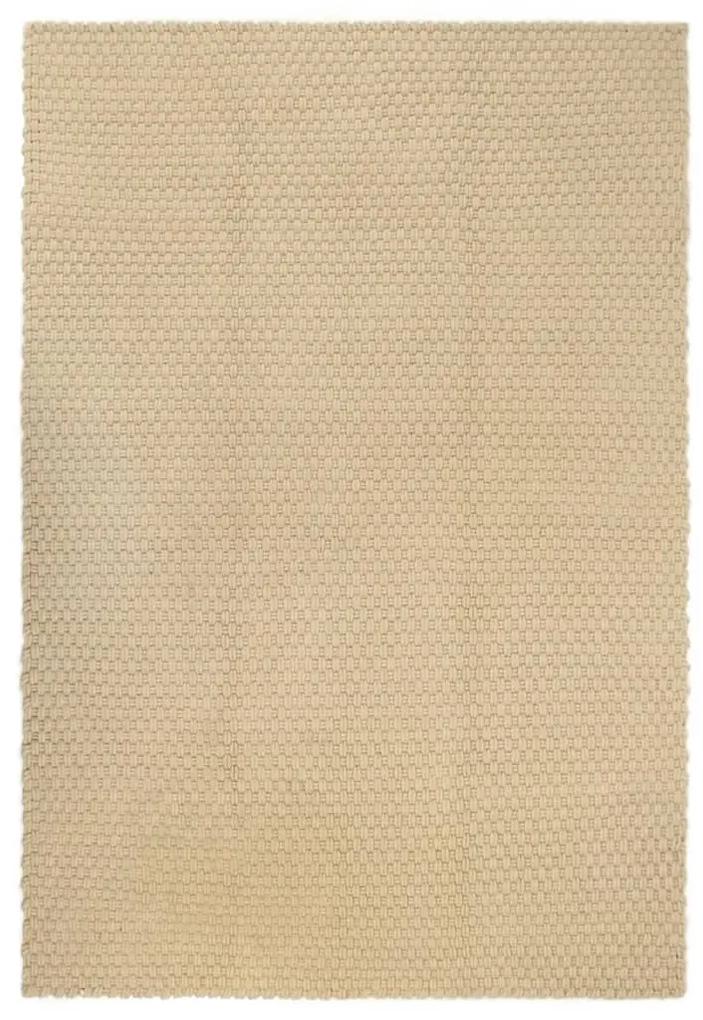 Tapete retangular 80x160 cm algodão natural