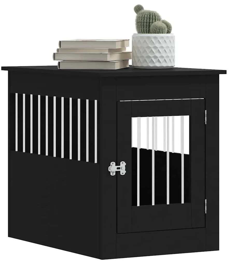Móvel casota para cão 55x80x68 cm derivados de madeira preto