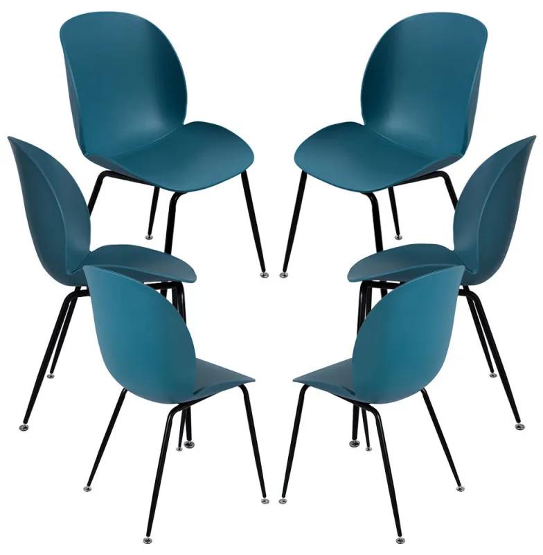 Pack 6 Cadeiras Bille - Azul