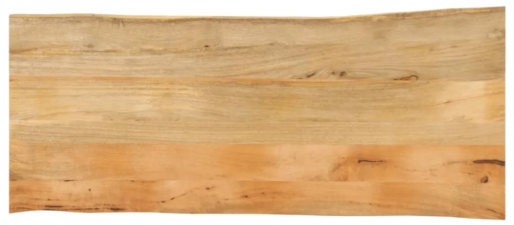 Tampo de mesa c/ borda viva 140x60x3,8 cm mangueira maciça