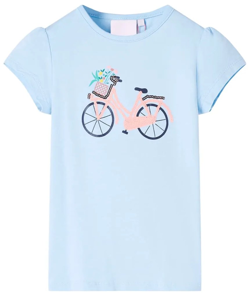 T-shirt para criança azul-claro 116