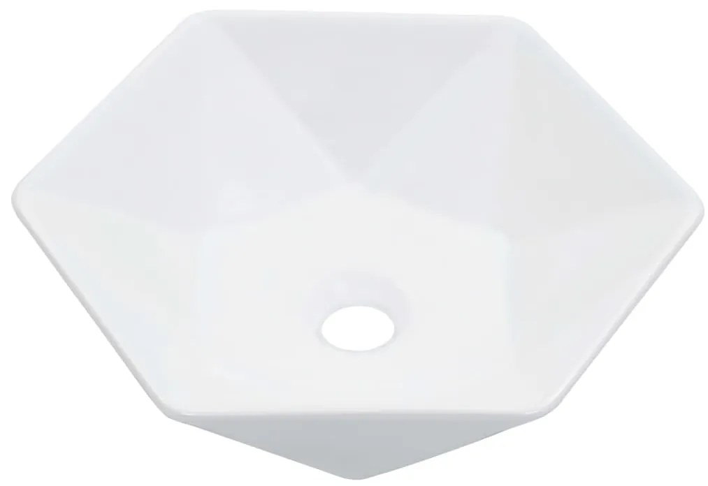 Lavatório 41x36,5x12 cm cerâmica branco