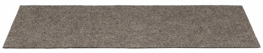 Tapetes de escada 15 pcs 65x21x4 cm tecido agulhado cor creme