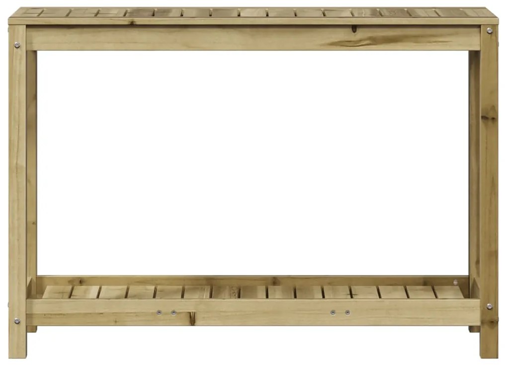 Mesa de jardinagem c/ prateleira 108x35x75 cm pinho impregnado