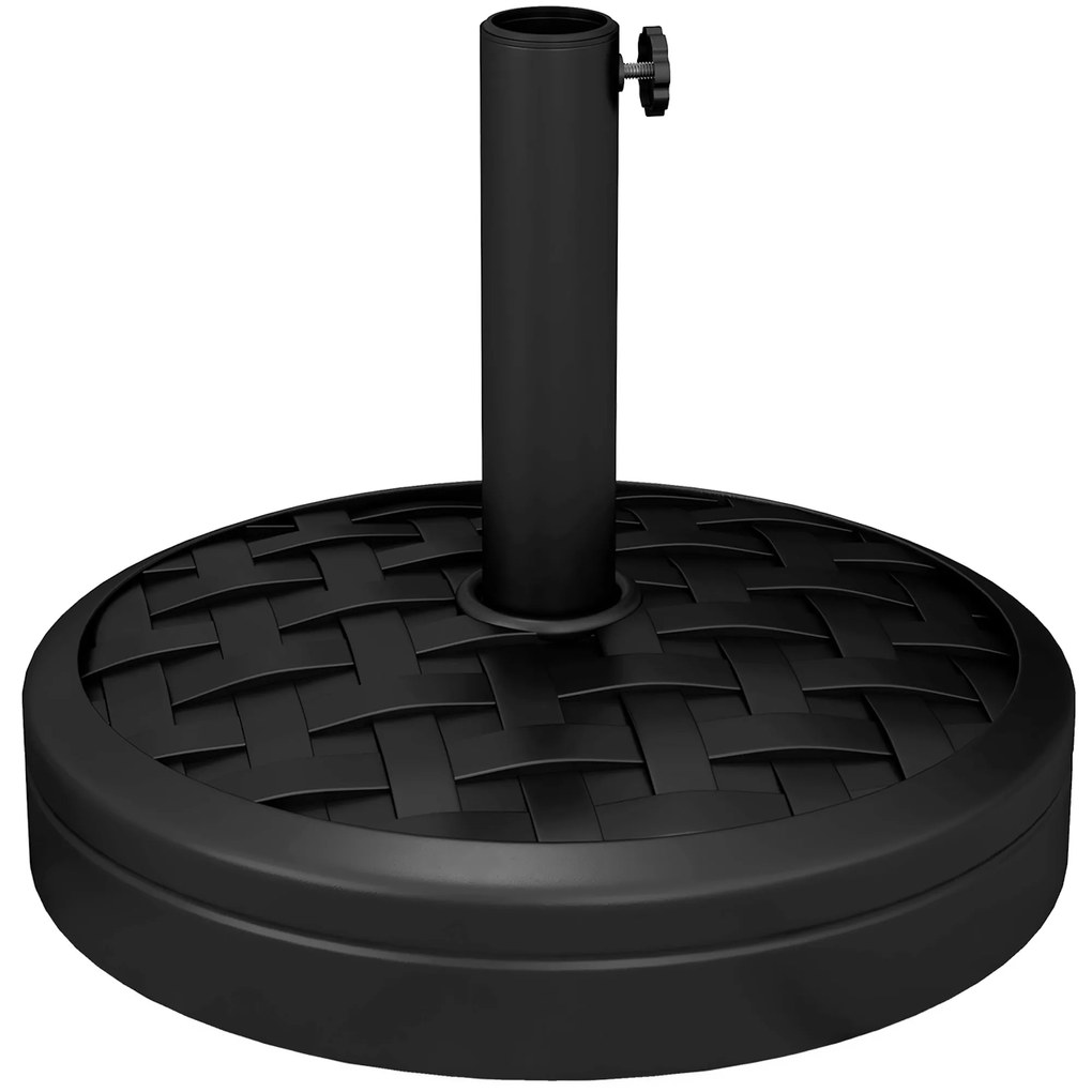 Base de Chapéu de Sol Redondo Suporte para Chapéu de Sol Recarregável