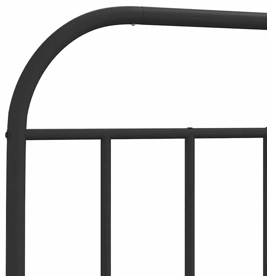 Cabeceira de cama 150 cm metal preto