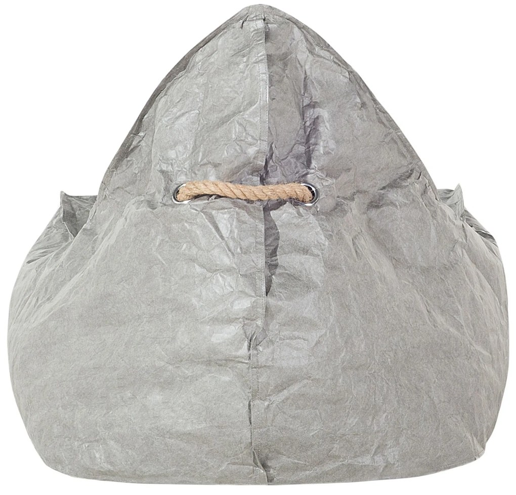 Pufe poltrona cinzento DROP Beliani