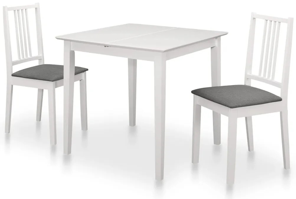 3 pcs conjunto de jantar MDF branco