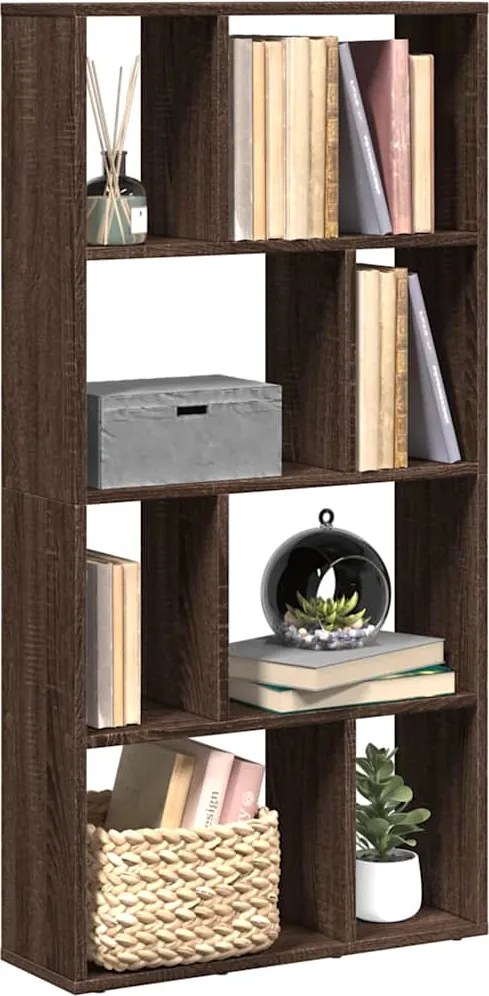 vidaXL Estante 60x20x120,5 cm derivados de madeira carvalho castanho