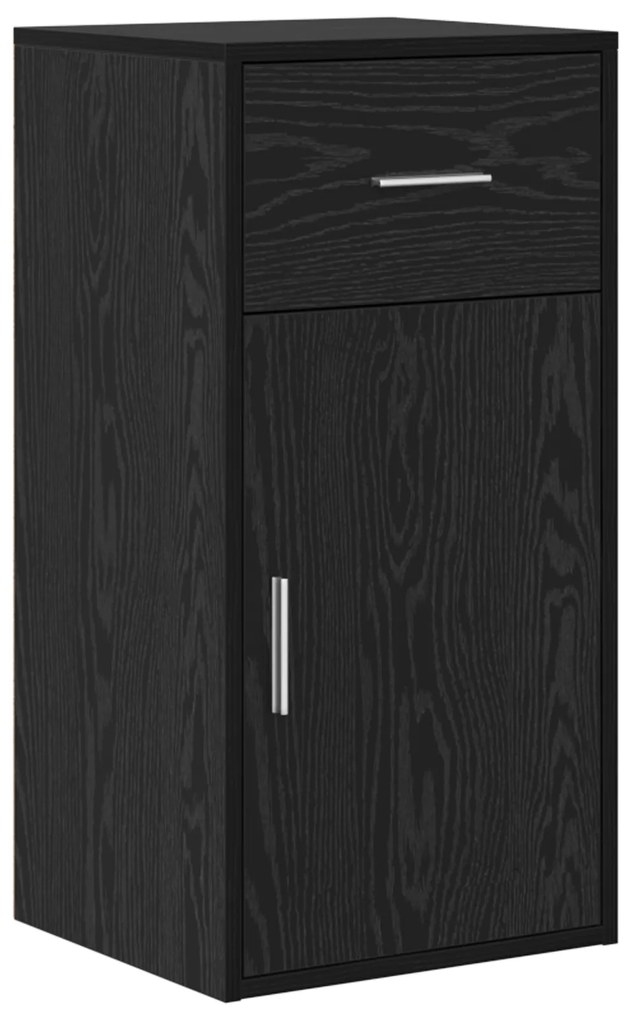 Mesa de Canto Carvalho Preto 102x88x75 cm Madeira Ingenheirada