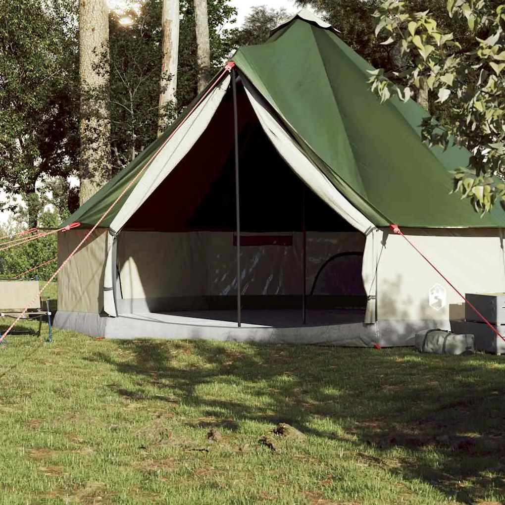 Tenda familiar tipi para 10 pessoas impermeável verde