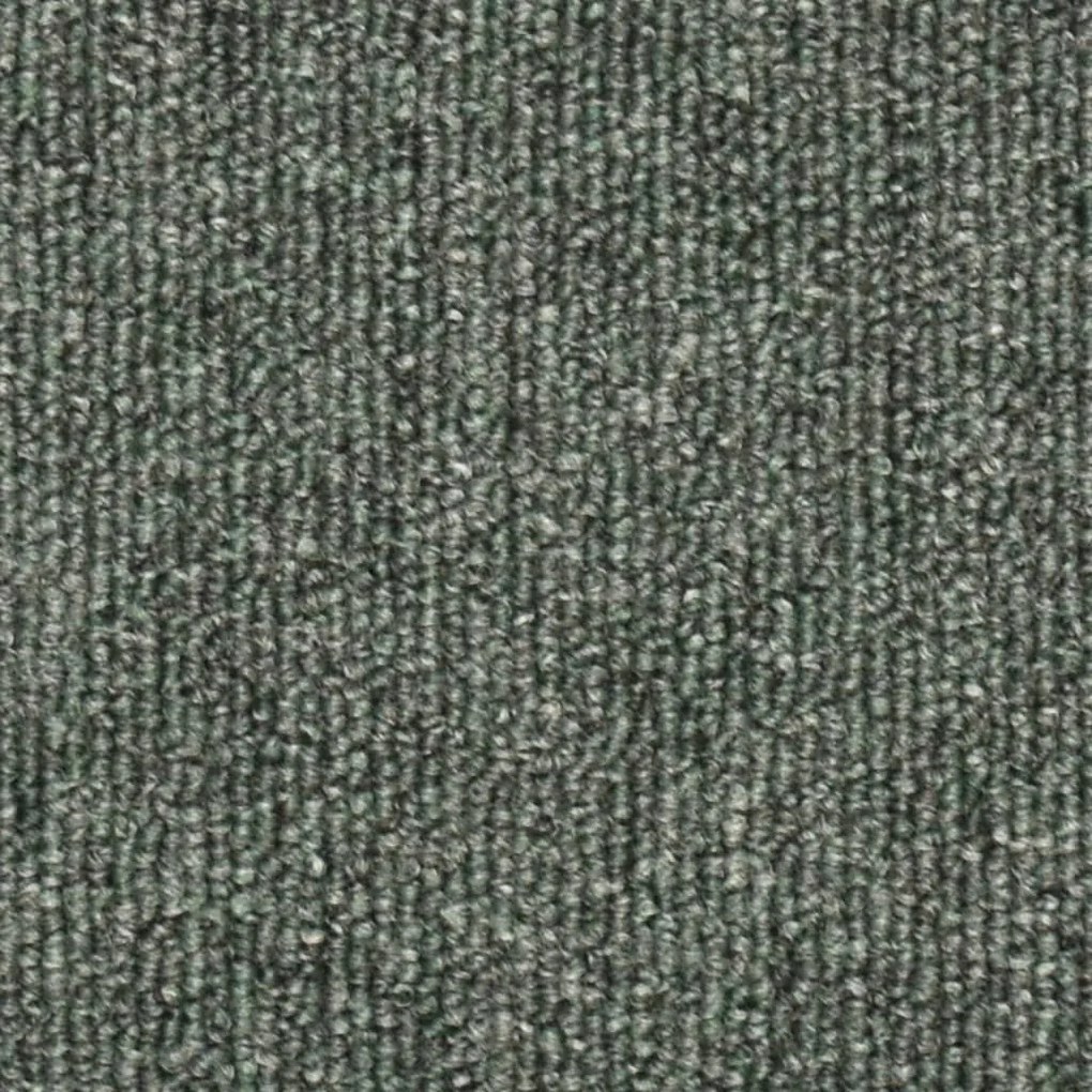 Tapete/carpete para escadas 15 pcs 56x17x3 cm verde-escuro