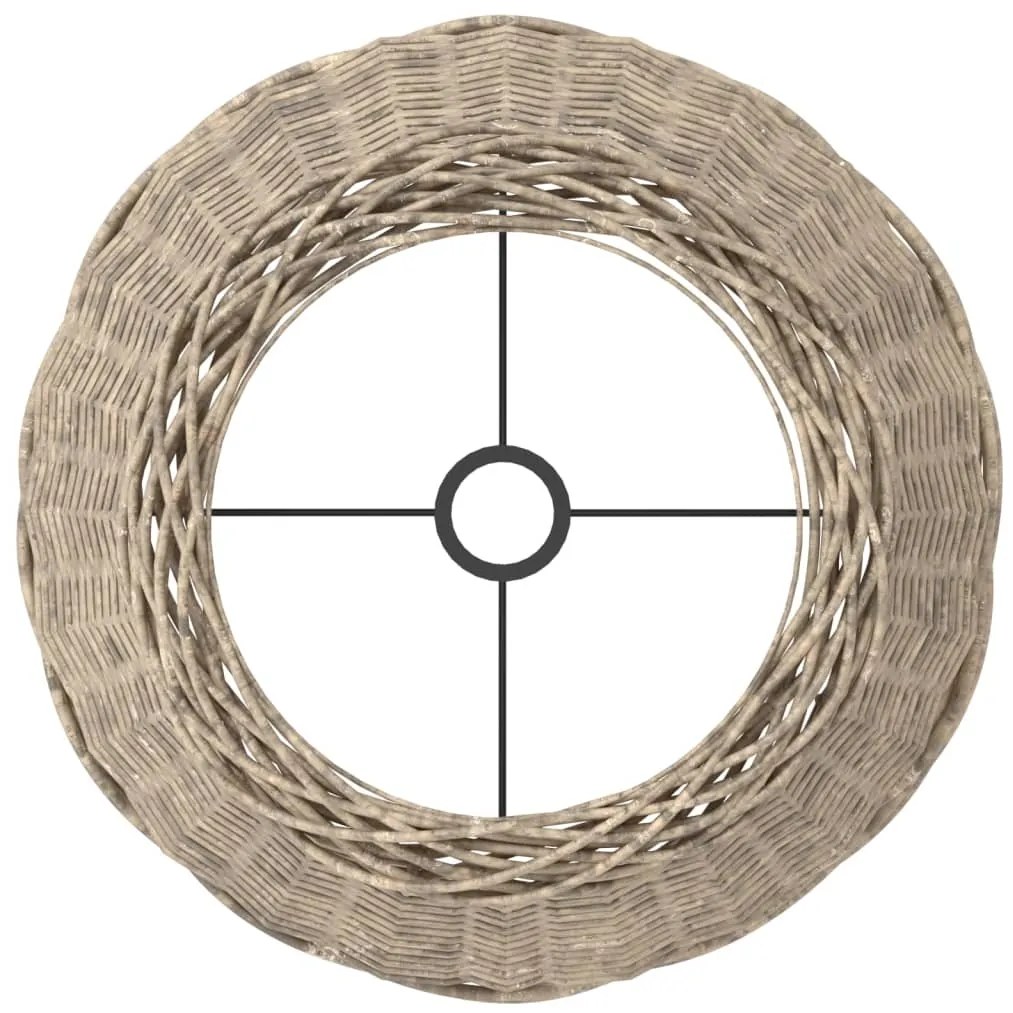 Abajur Ø50x30 cm vime castanho