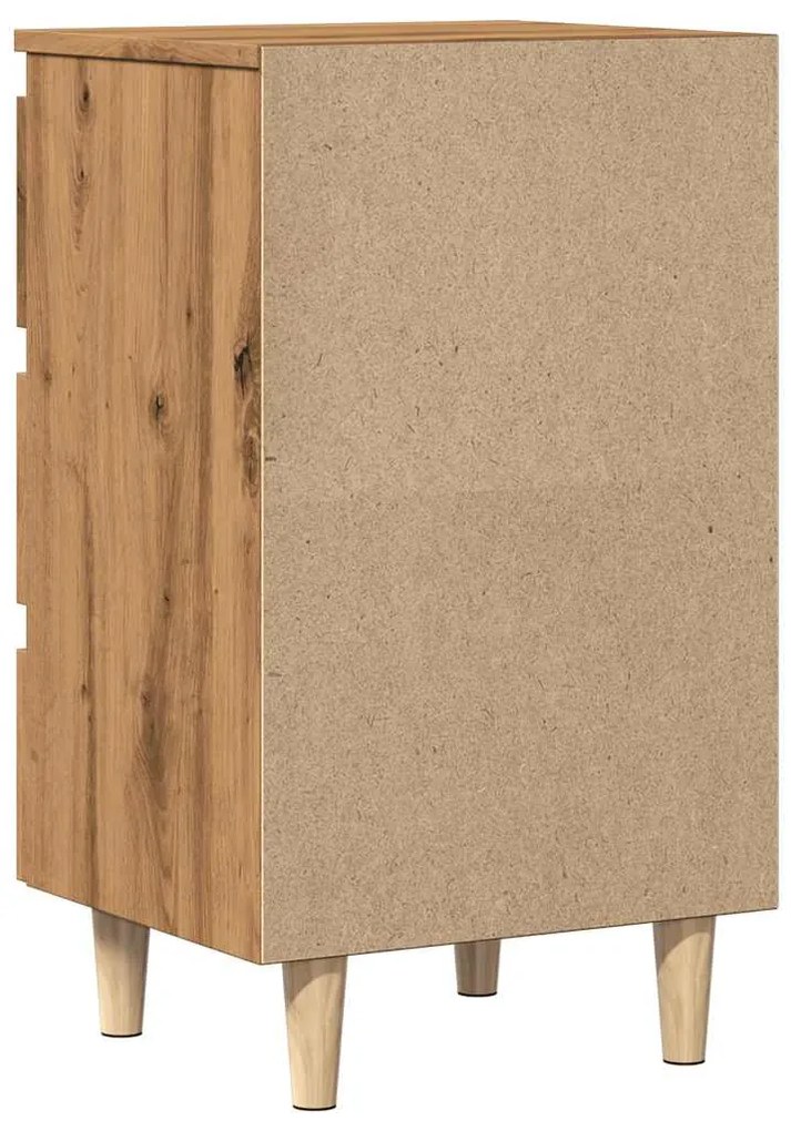 Mesa cabeceira 40x35x69 cm derivados madeira carvalho artisiano