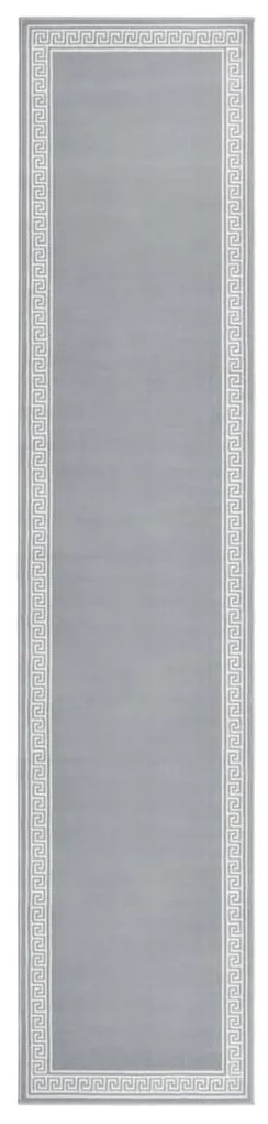 vidaXL Passadeira 60x300 cm polipropileno cinzento com padrão