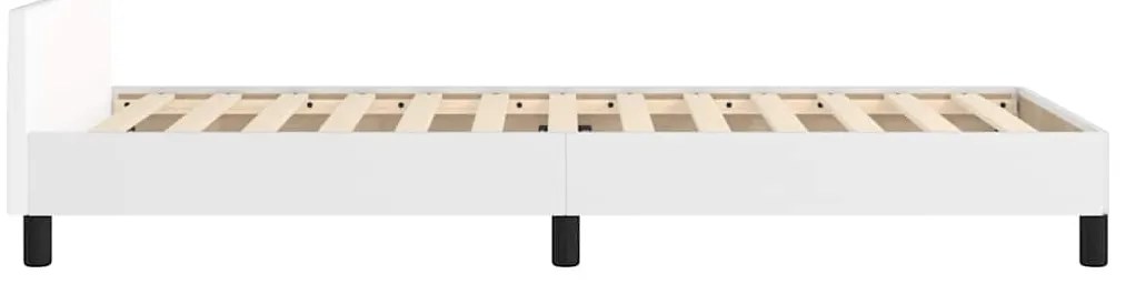 Estrutura de cama c/ cabeceira sem colchão 90x200 cm branco