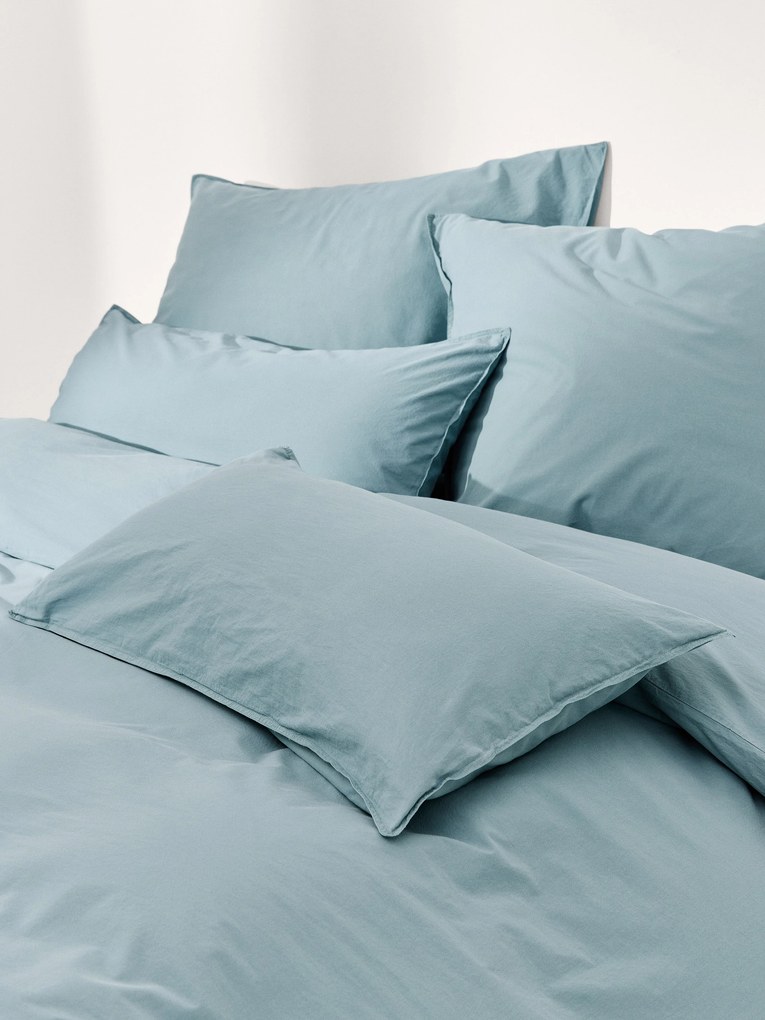 Capa de edredão em percal de algodão lavado Debbie