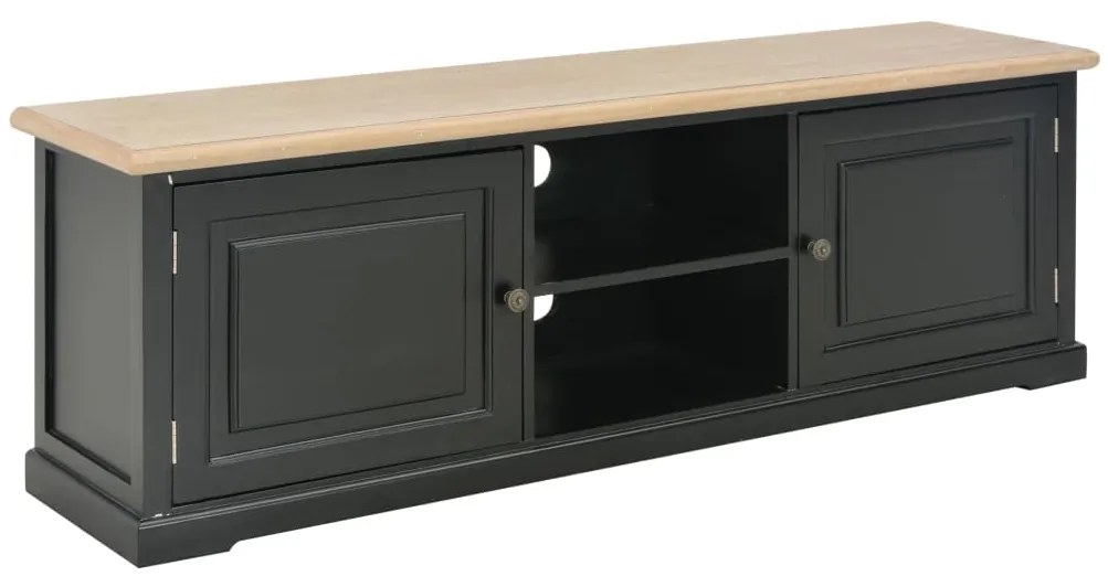 vidaXL Móvel de TV 120x30x40 cm madeira preto