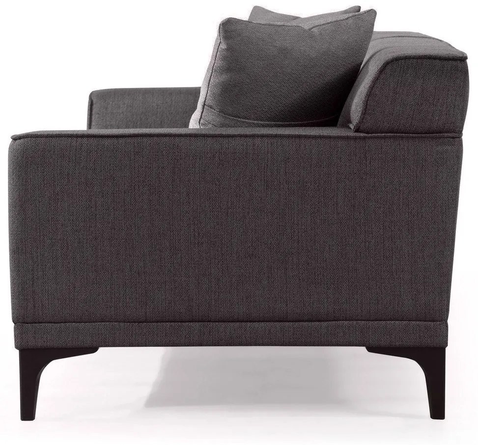 Sofá de 3 Lugares Petra – Antracite – 215x87x86 cm