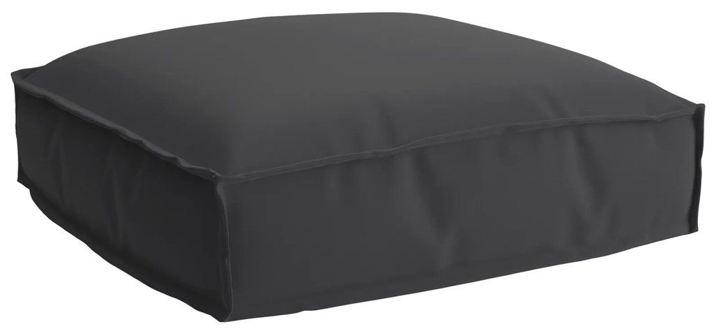 vidaXL Almofada de palete para assento Preto 50 x 50 x 12 cm