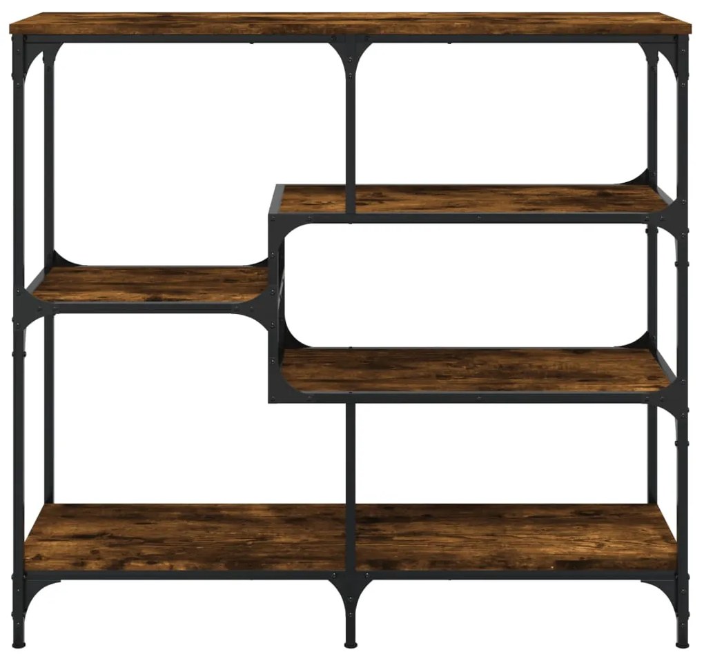 Mesa consola 103x32x95 cm derivados de madeira carvalho fumado