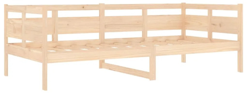 Sofá-cama 90x200 cm madeira de pinho maciça