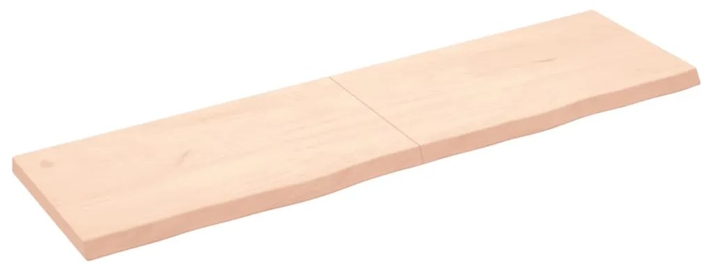 vidaXL Prateleira de parede 180x50x(2-6)cm carvalho maciço não tratado