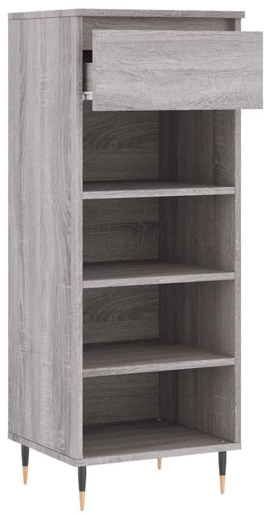 Sapateira 40x36x105 cm derivados de madeira cinzento sonoma