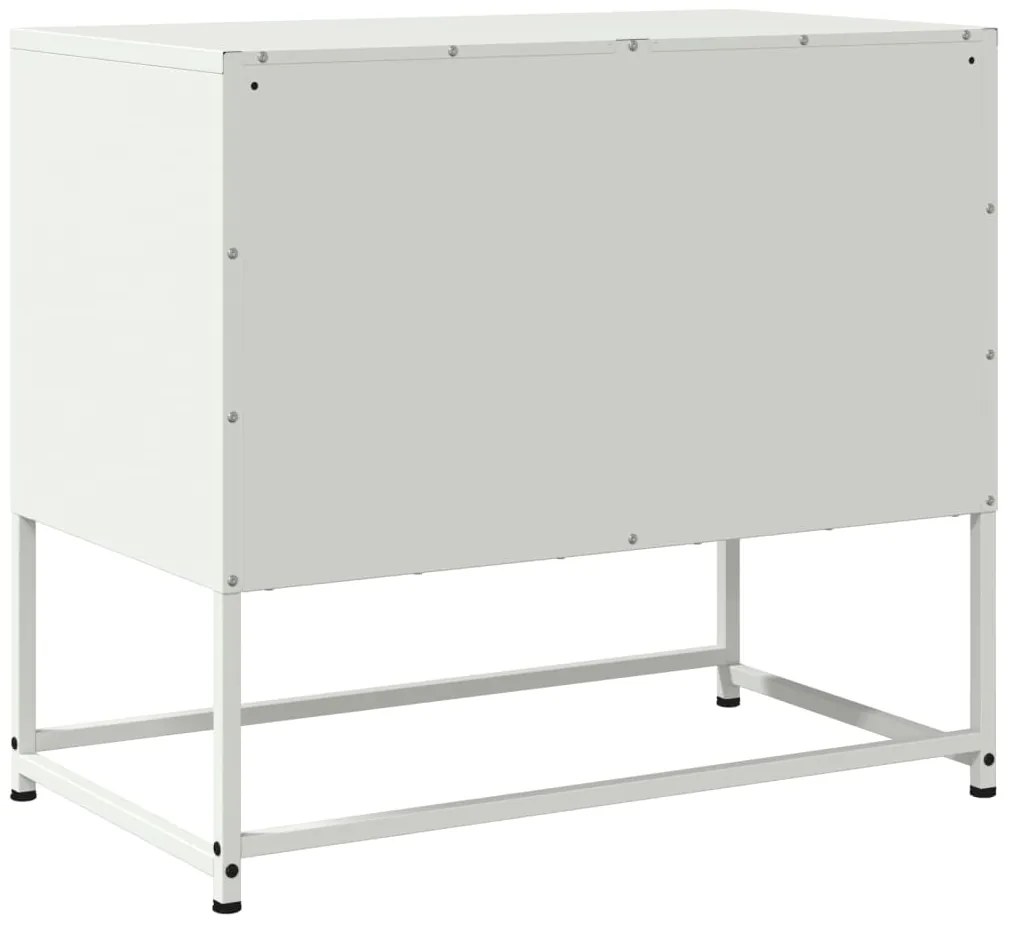Móvel de TV 68,5x39x60,5 cm aço branco