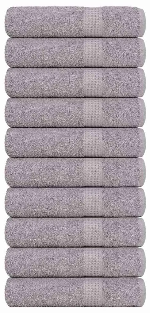 Toalhas de banho 10 pcs 100x150 cm 360gsm 100% algodão cinzento