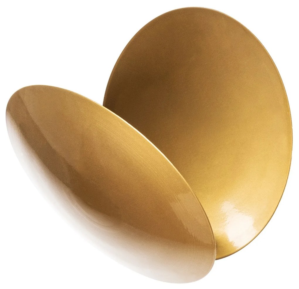Candeeiro de Parede Yosma – Dourado – 25x25x16 cm