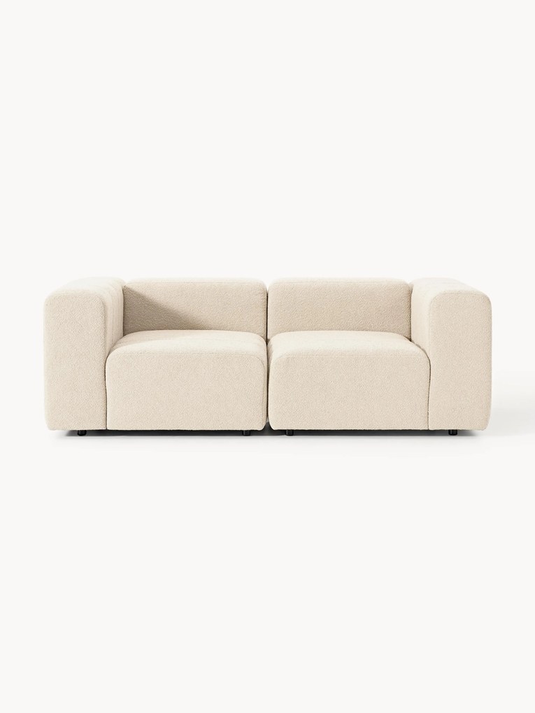 Sofá modular em bouclé Lena (2 lugares)