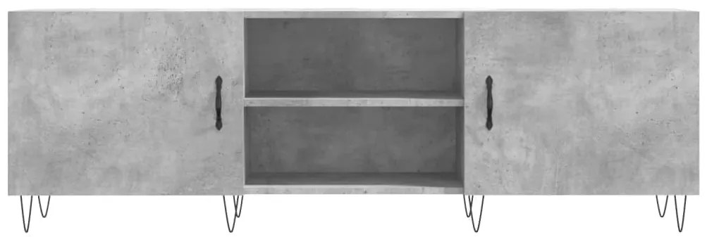 Móvel de TV 150x30x50 cm derivados de madeira cinza-cimento