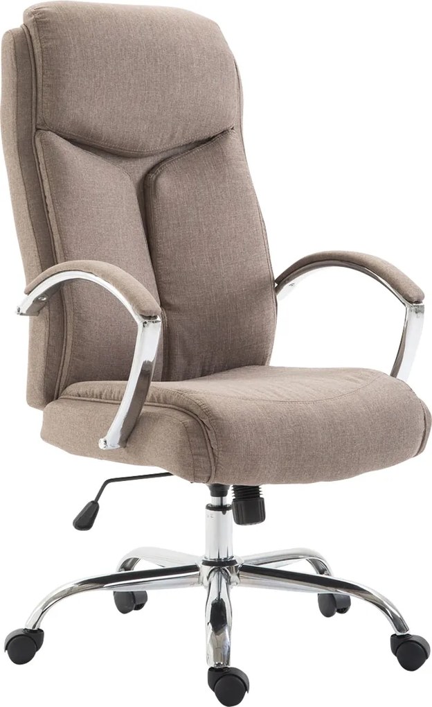 Cadeira de escritório XL Vaud de Tecido Taupe