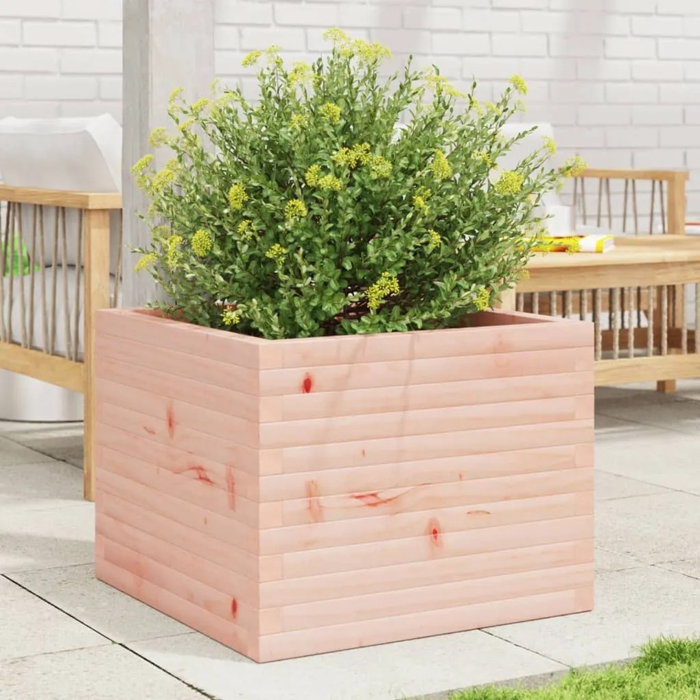 vidaXL Vaso/floreira de jardim 60x60x46 cm madeira de douglas maciça