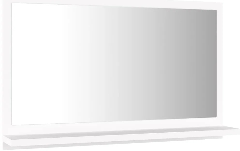 Espelho de casa de banho derivados de madeira branco
