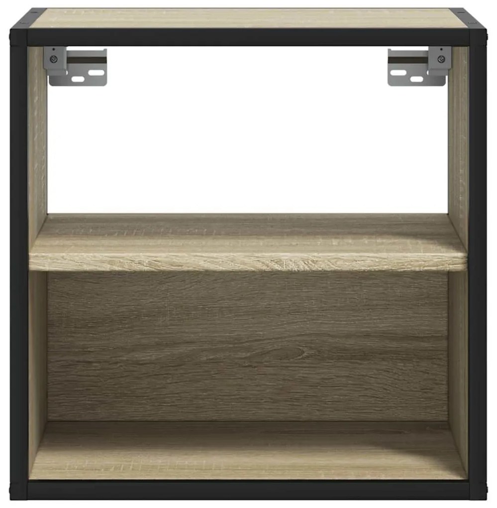 Mesa de cabeceira de parede 40x31x39,5 cm carvalho sonoma